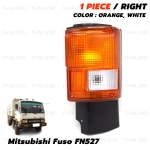 ไฟเลี้ยว ข้างขวา 24V 1 ชิ้น ฝาส้ม สำหรับ Mitsubishi Fuso FN527 Truck ปี 1985-1989